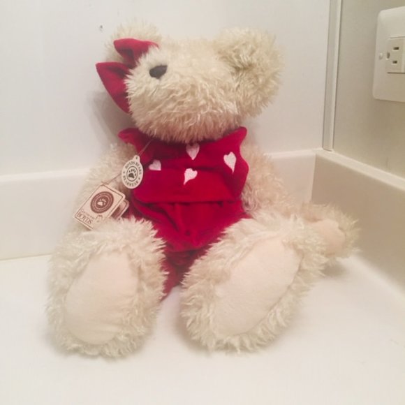 Retired Oversized Boyds Bear Red Hearts Valentines - Picture 3 of 9